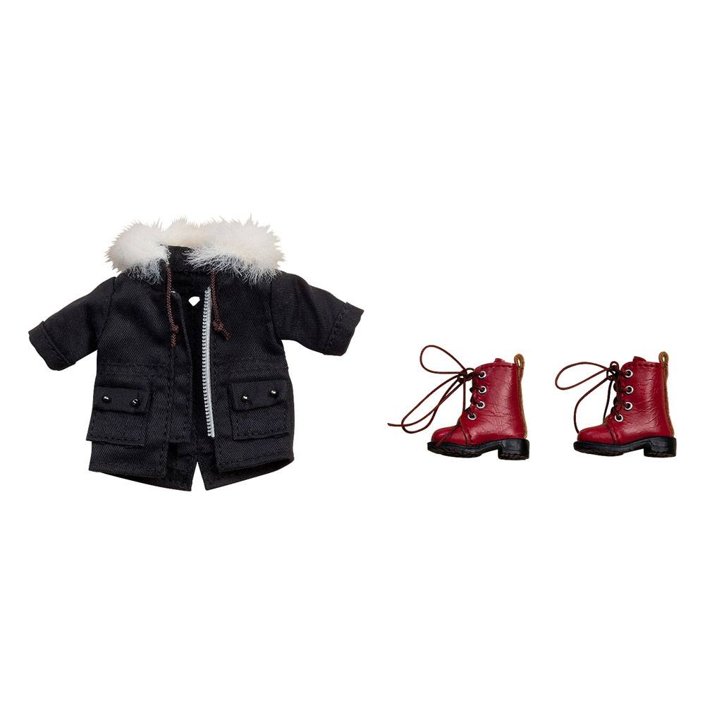 Good Smile Company Boots and Mod Coat Black Original Character Warm Clothing Nendoroid Doll Parts