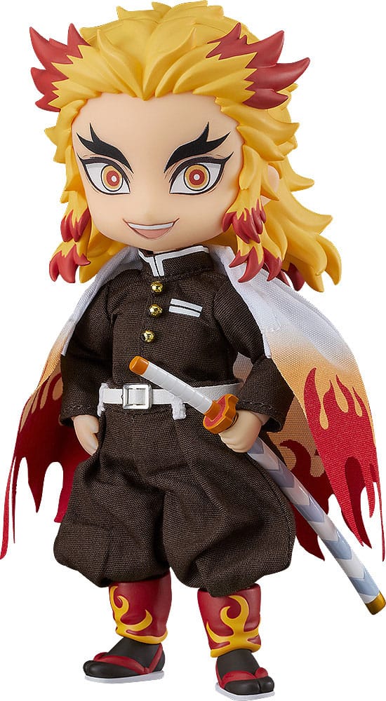 Good Smile Company Kyojuro Rengoku Demon Slayer Kimetsu no Yaiba Nendoroid Doll Action Figure 14 cm