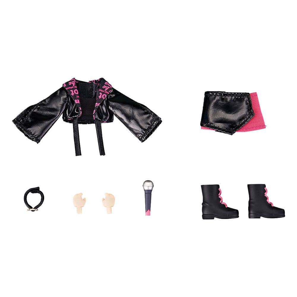 Original Character Accessories Idol Outfit Girl (Rose Red) Nendoroid Doll Figures Outfit Set