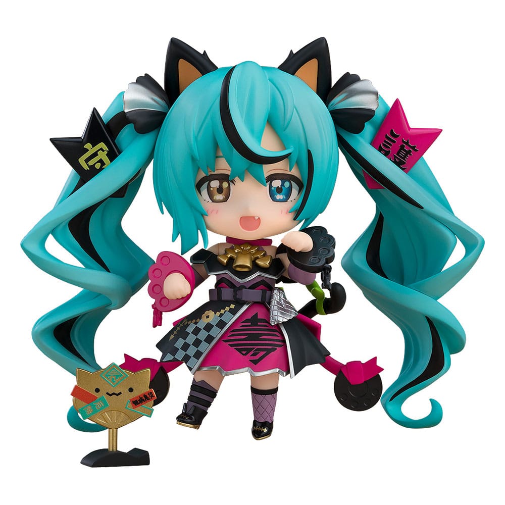 Character Vocal Series 01 Hatsune Miku Black Maneki Miku Ver Nendoroid Action Figure 10 cm