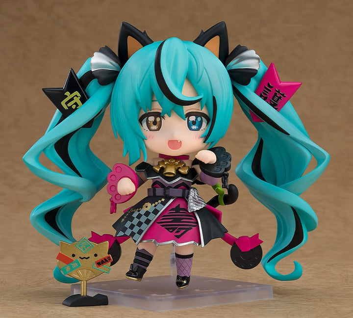 Character Vocal Series 01 Hatsune Miku Black Maneki Miku Ver Nendoroid Action Figure 10 cm