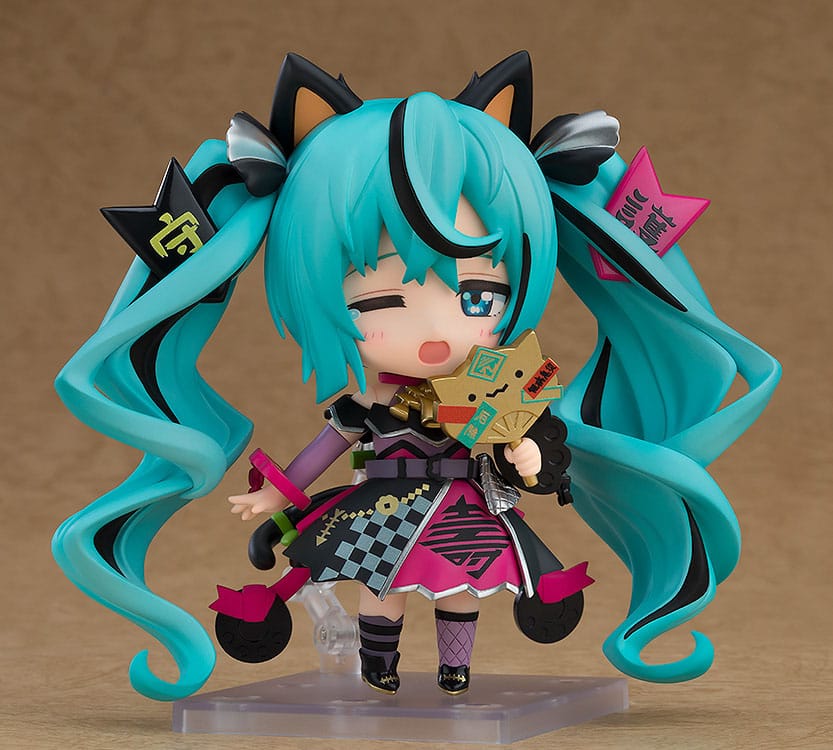 Character Vocal Series 01 Hatsune Miku Black Maneki Miku Ver Nendoroid Action Figure 10 cm