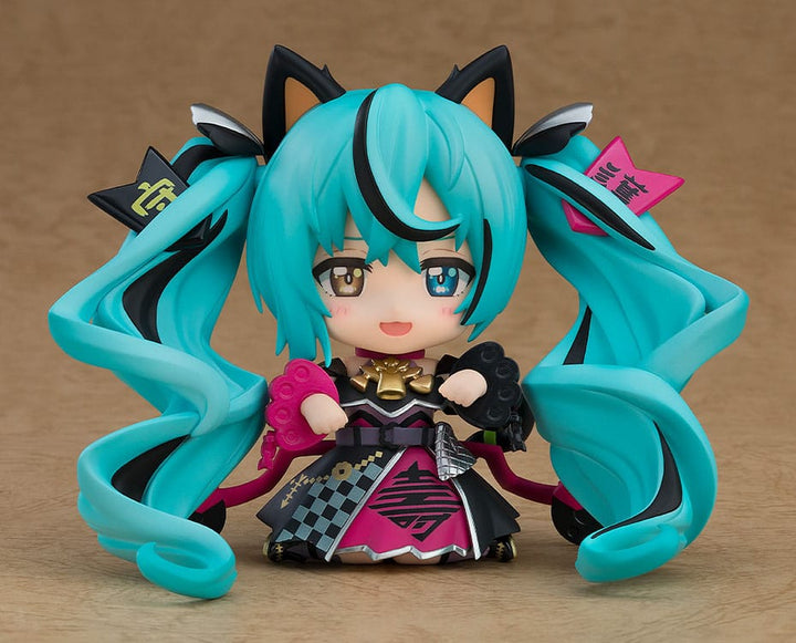 Character Vocal Series 01 Hatsune Miku Black Maneki Miku Ver Nendoroid Action Figure 10 cm