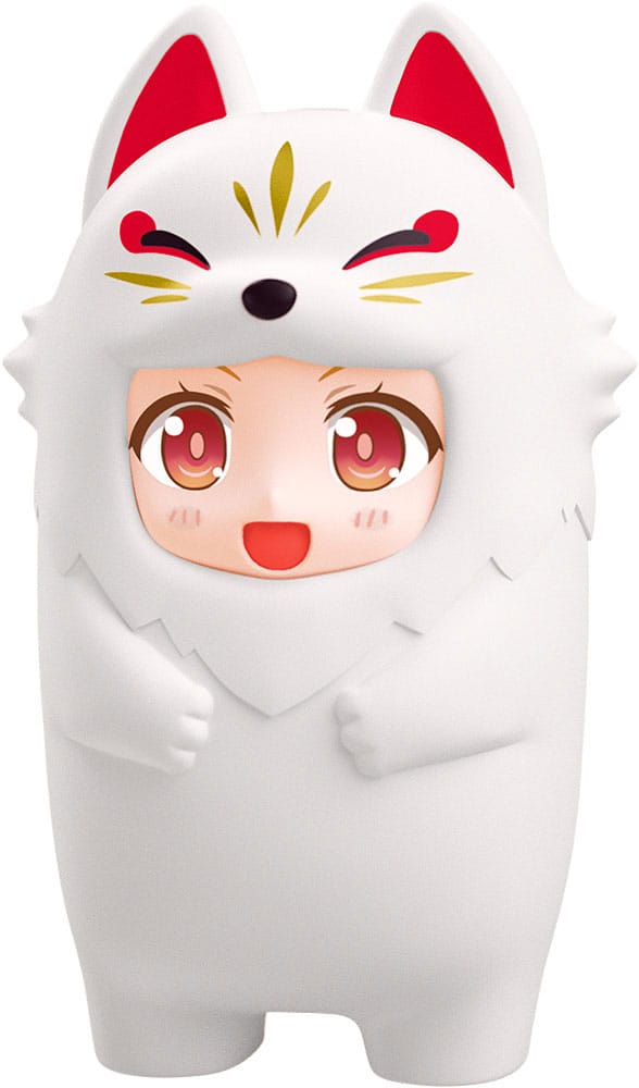 Nendoroid More Face Parts Case White Kitsune Kigurumi for Nendoroid Figures 10 cm