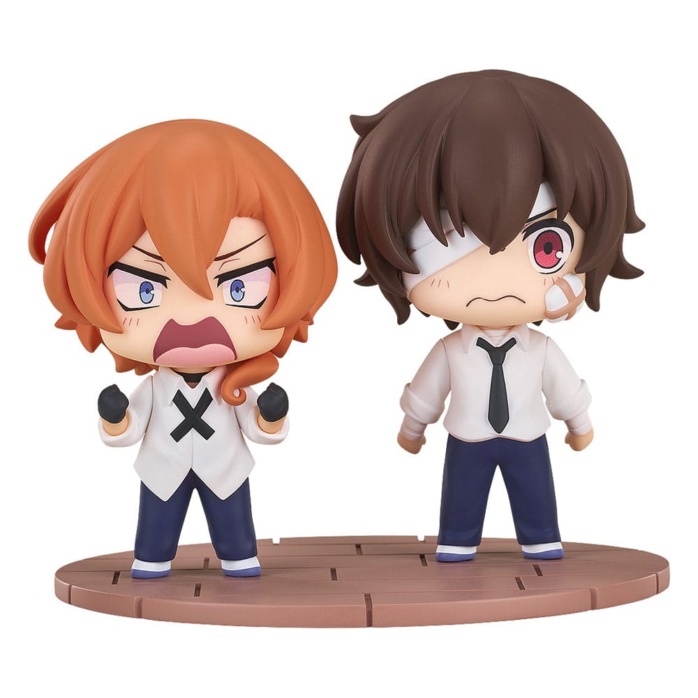 Good Smile Company Osamu Dazai Chuya Nakahara Bungo Stray Dogs Wan Chibi Figures Fourteen Year Old Ver 8 cm