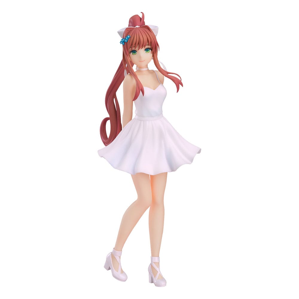 Good Smile Company Monika Doki Doki Literature Club Pop Up Parade PVC Statue White Dress Version 18 cm