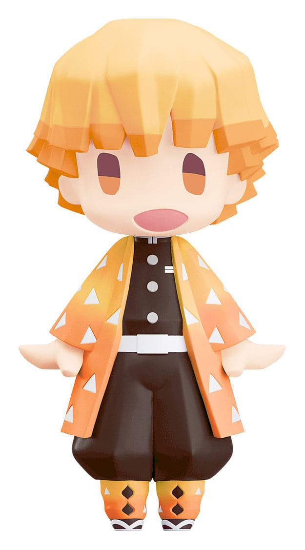 Demon Slayer Kimetsu no Yaiba Zenitsu Agatsuma Hello Good Smile Action Figure 10CM