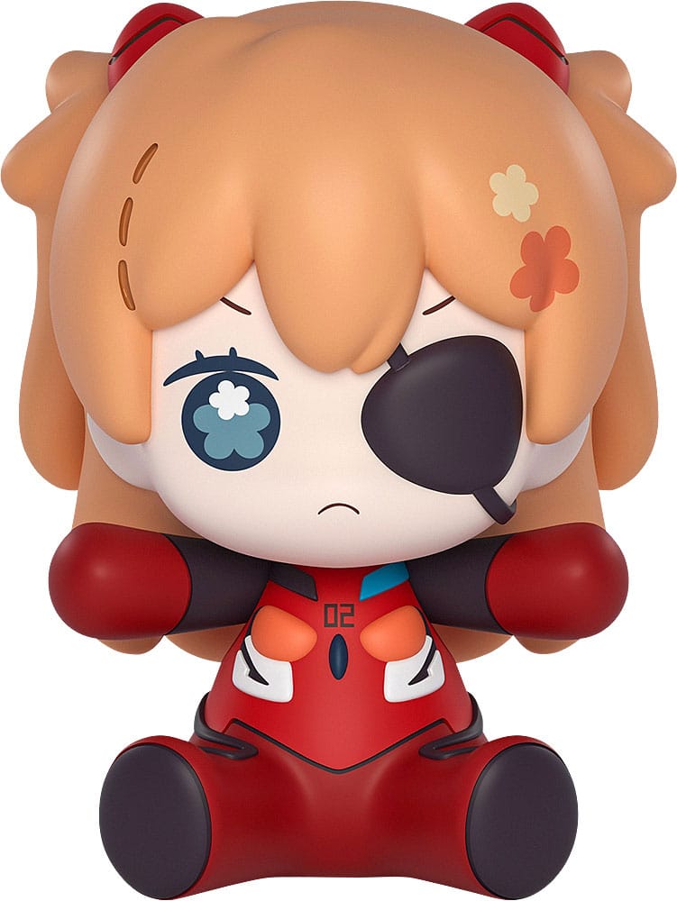 Neon Genesis Evangelion Asuka Shikinami Langley Eye Patch Ver Huggy Good Smile Chibi Figure 7 cm