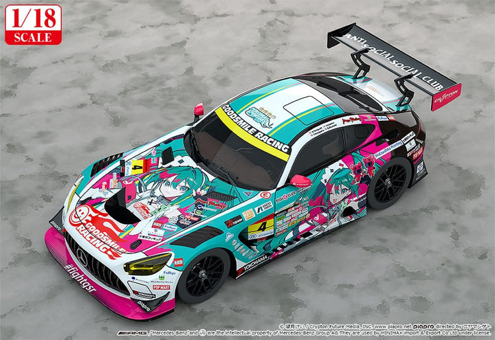 Hatsune Miku AMG Hatsune Miku GT Project Vehicle 118 Scale 2025 Season Opening Ver 26 cm
