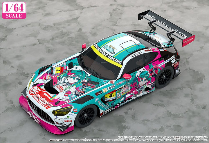 Hatsune Miku AMG Hatsune Miku GT Project Vehicle 164 Scale 2025 Season Opening Ver 7 cm