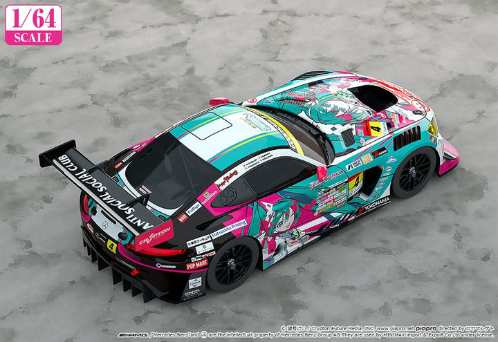 Hatsune Miku AMG Hatsune Miku GT Project Vehicle 164 Scale 2025 Season Opening Ver 7 cm