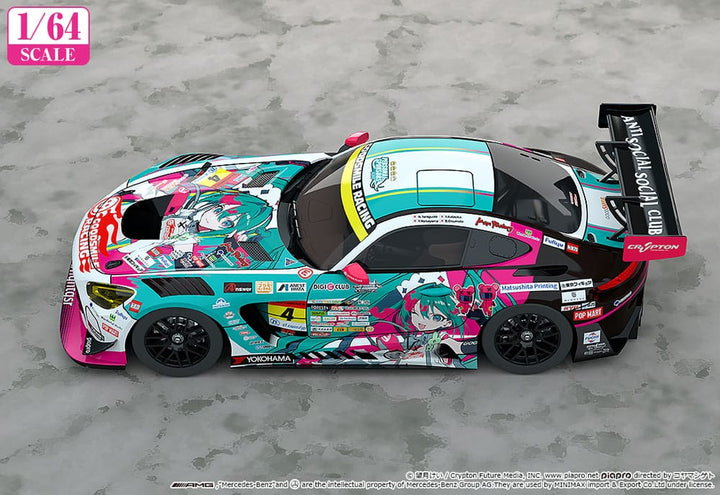 Hatsune Miku AMG Hatsune Miku GT Project Vehicle 164 Scale 2025 Season Opening Ver 7 cm