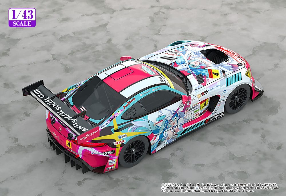 Good Smile Company Hatsune Miku Hatsune Miku GT Project Vehicle AMG 2024 Season Opening Version 1 43 Scale 11 cm