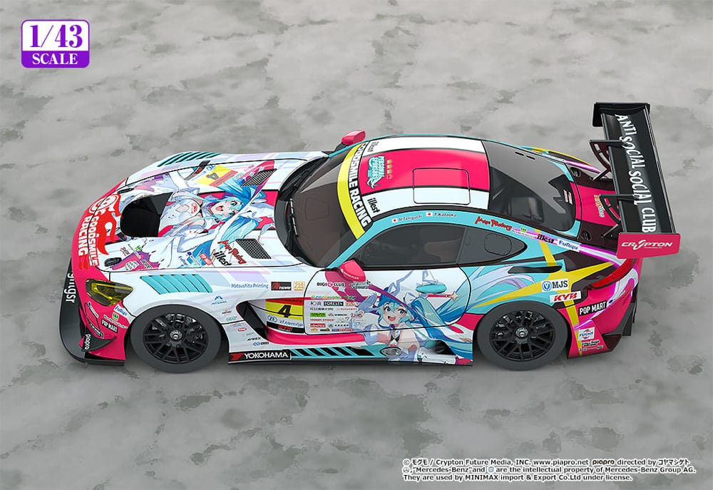 Good Smile Company Hatsune Miku Hatsune Miku GT Project Vehicle AMG 2024 Season Opening Version 1 43 Scale 11 cm