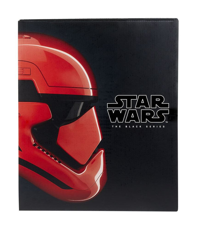 Star Wars The Black Series Galaxy's Edge Captain Cardinal Electronic Helmet, close-up detail