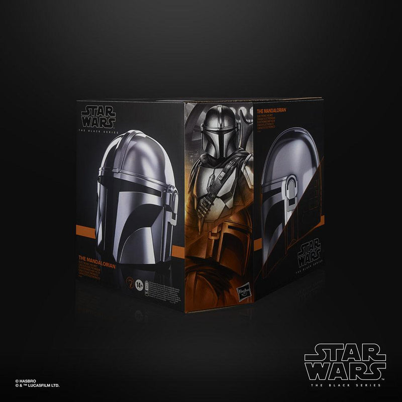 Star Wars The Black Series The Mandalorian Electronic Helmet, side angle