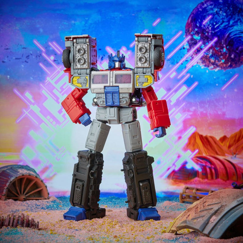 Transformers: Generation 2 Generations Legacy Voyager Action Figure 2022 Laser Optimus Prime 18 cm, side angle