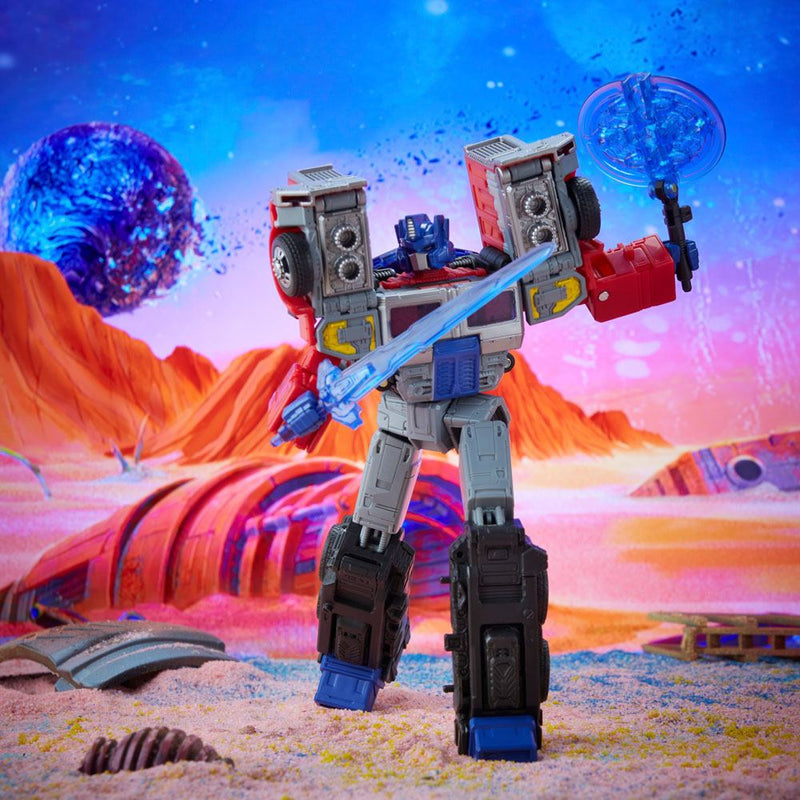 Transformers: Generation 2 Generations Legacy Voyager Action Figure 2022 Laser Optimus Prime 18 cm, close-up detail