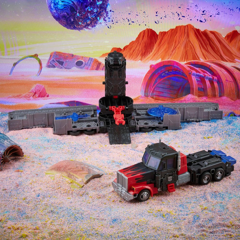 Transformers: Generation 2 Generations Legacy Voyager Action Figure 2022 Laser Optimus Prime 18 cm, in display