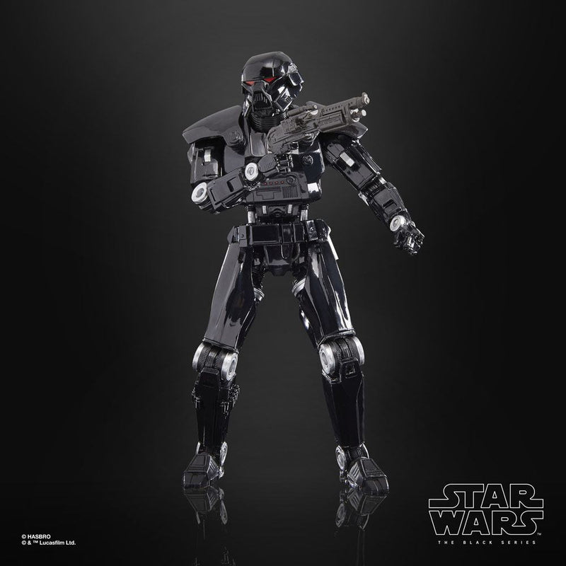 Star Wars The Black Series Dark Trooper Deluxe 6" Action Figure, close-up detail