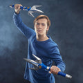 Power Rangers Lightning Collection Mighty Morphin Blue Ranger Power Lance Roleplay Collectible Cosplay, close-up detail