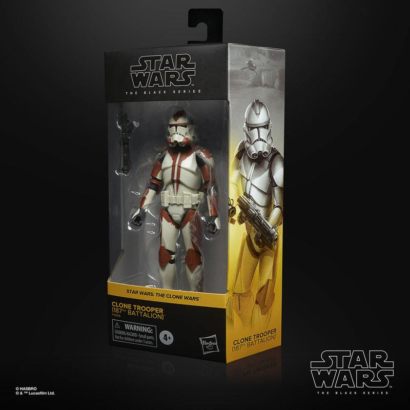 Hasbro Star Wars The Black Series Clone Trooper (187th Battalion) 6 Inch Action Figure, side angle