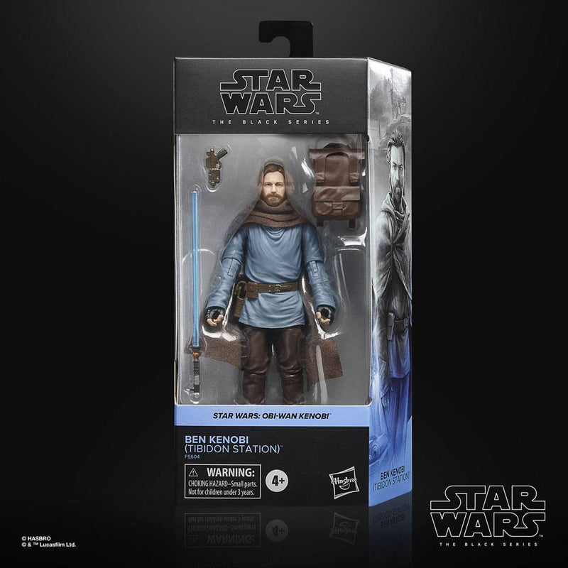 Star Wars The Black Series Obi-Wan Kenobi (Tibidon Station) 6" Action Figure Exclusive, side angle