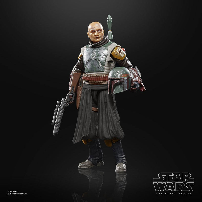 Star Wars The Black Series Boba Fett (Tython) Jedi Reuins Action Figure, close-up detail