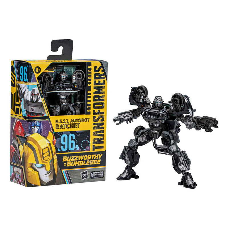 Transformers Studio Series (Buzzworthy Bumblebee) N.E.S.T Ratchet, side angle