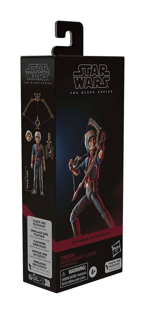 Star Wars The Black Series Omega (Mercenary Gear), side angle