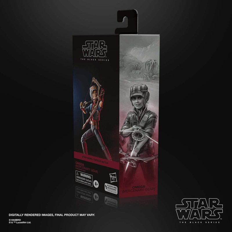 Star Wars The Black Series Omega (Mercenary Gear), close-up detail