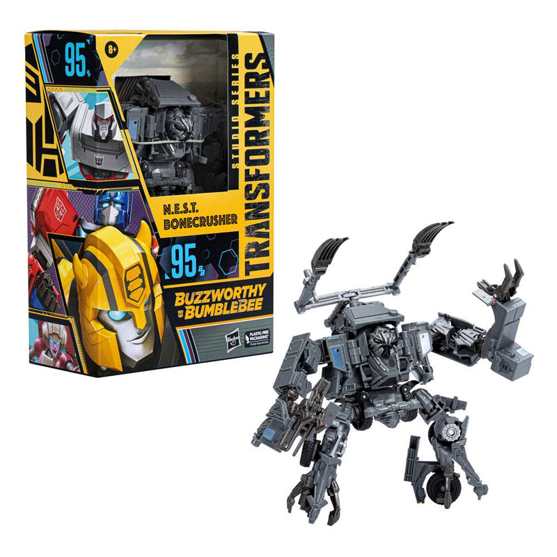 Transformers Studio Series (Buzzworthy Bumblebee) Voyager N.E.S.T Bonecrusher, side angle