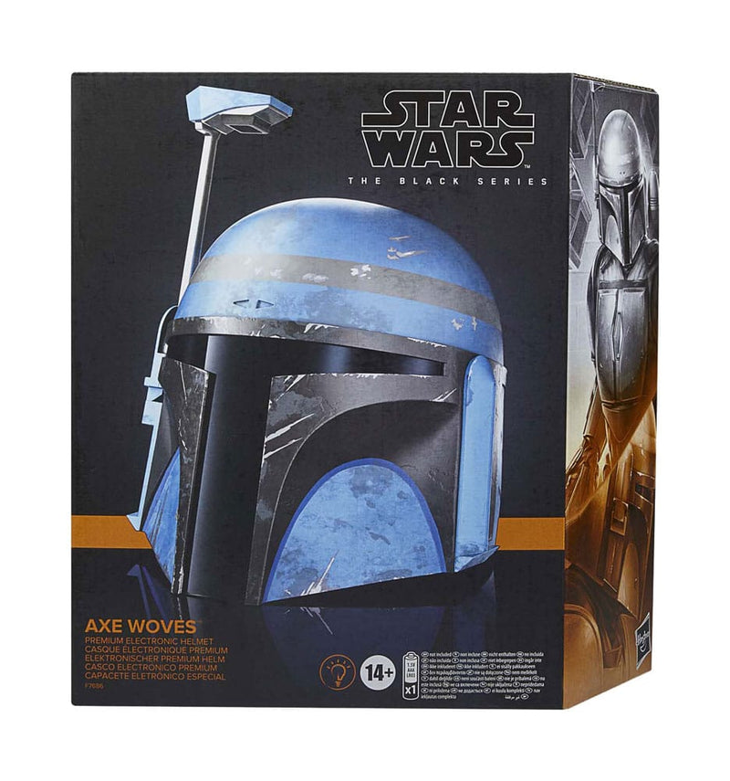 Star Wars The Black Series Axe Woves Helmet, side angle