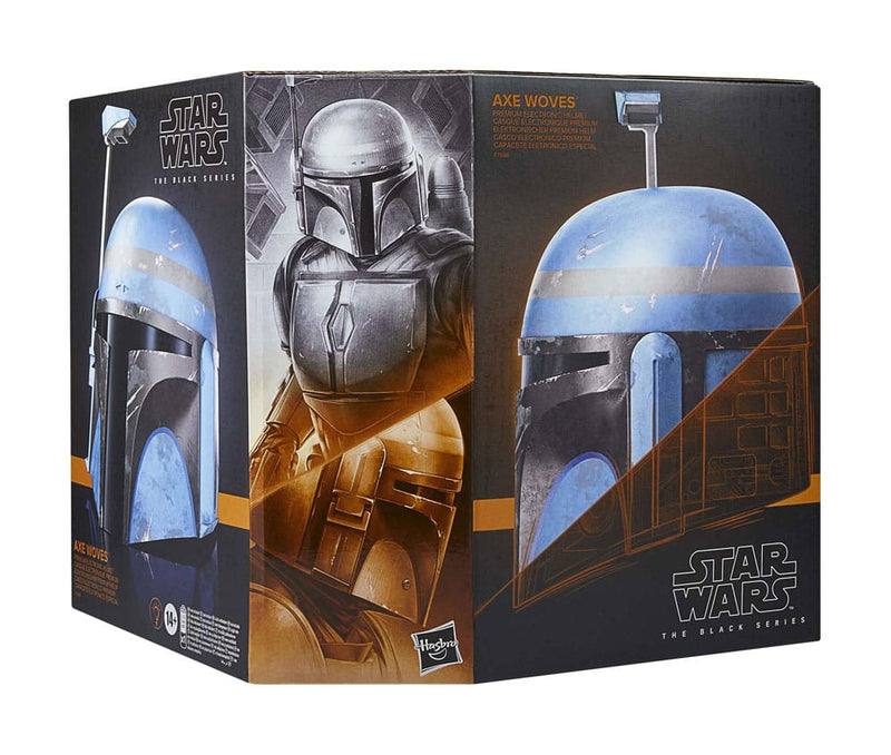Star Wars The Black Series Axe Woves Helmet, close-up detail