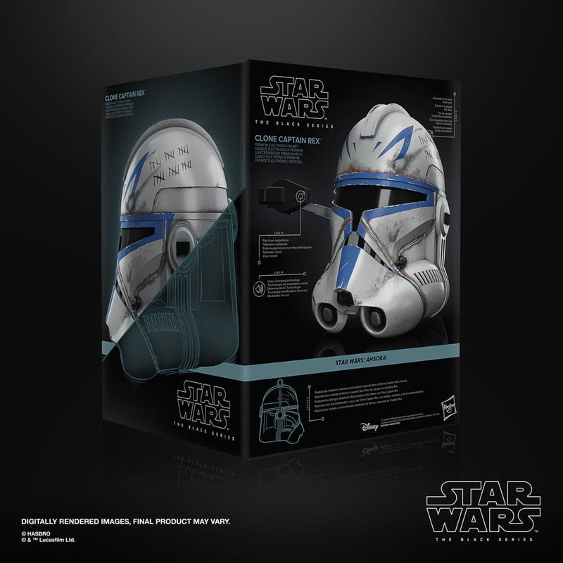 Star Wars Clone Captain Rex The Black Series Ahsoka Electronic Helmet
