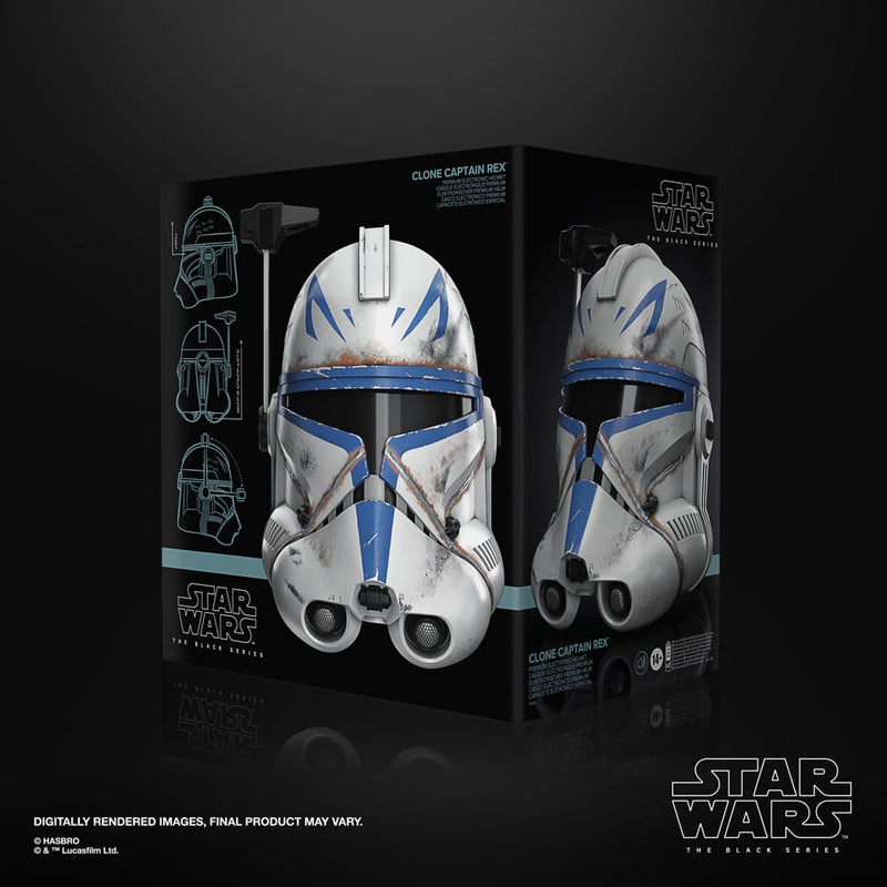 Star Wars Clone Captain Rex The Black Series Ahsoka Electronic Helmet