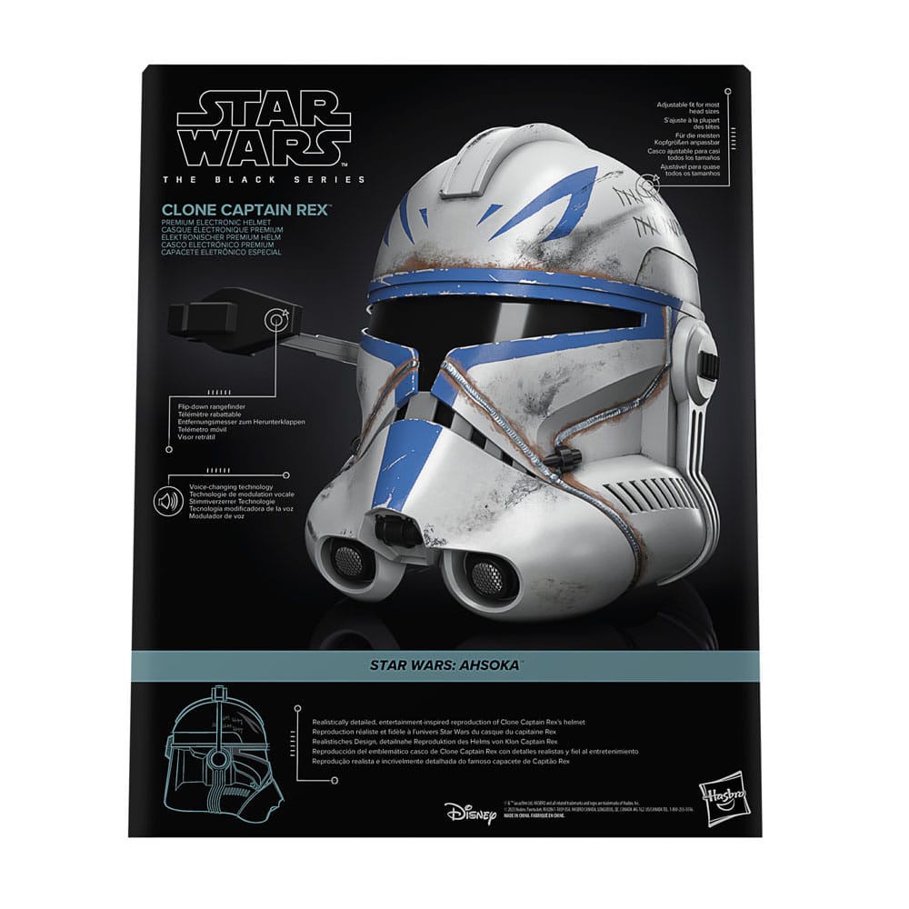 Star Wars Clone Captain Rex The Black Series Ahsoka Electronic Helmet