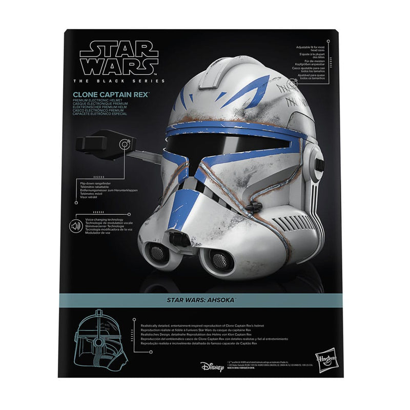 Star Wars Clone Captain Rex The Black Series Ahsoka Electronic Helmet