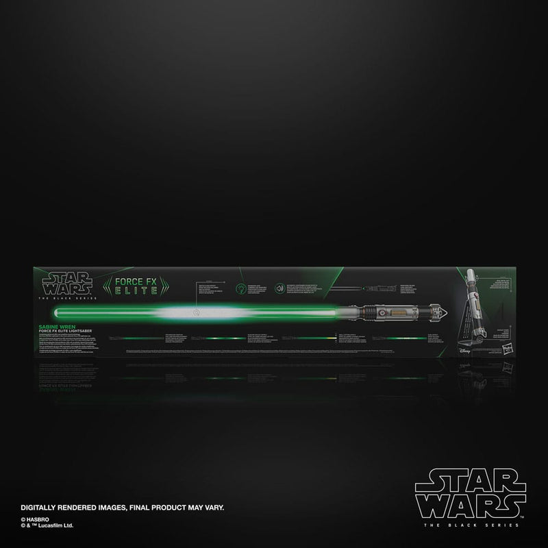 Star Wars Ahsoka Black Series Replica Force FX Elite Lightsaber Sabine Wren, close-up detail