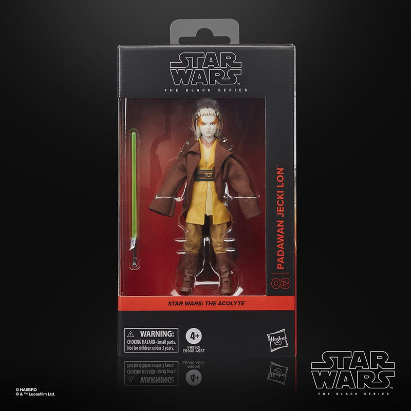 Star Wars The Acolyte The Black Series Padawan Jecki Lon 6" Action Figure, alternate view