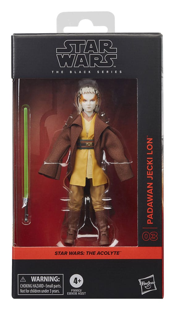 Star Wars The Acolyte The Black Series Padawan Jecki Lon 6" Action Figure, side angle