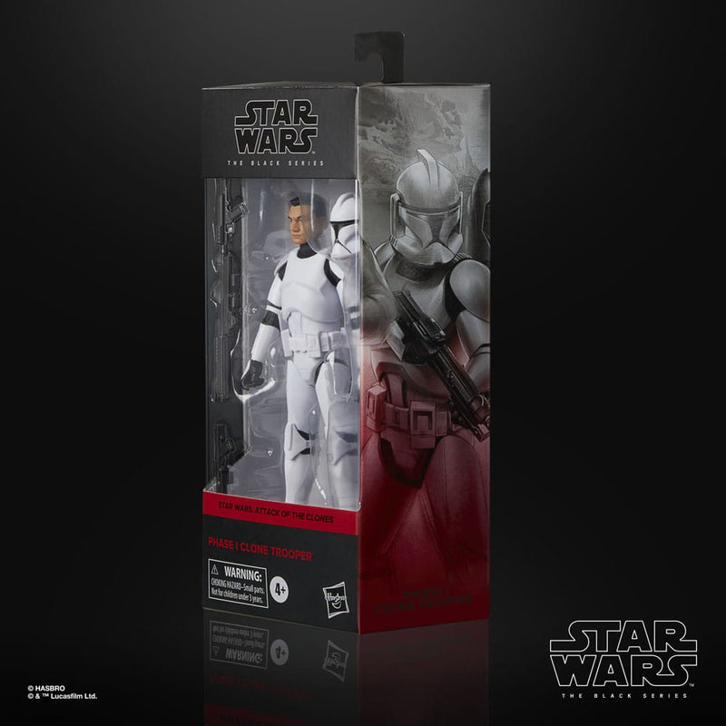 Star Wars The Black Series Phase I Clone Trooper 6" Action Figure, side angle