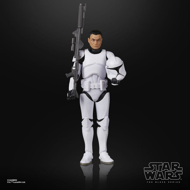 Star Wars The Black Series Phase I Clone Trooper 6" Action Figure, close-up detail