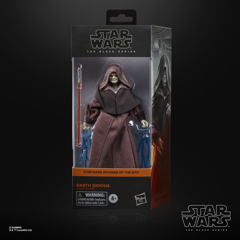 Star Wars The Black Series Revenge of the Sith Darth Sidious 6" Action Figure, close-up detail