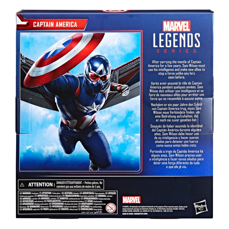 Captain America Brave New World Captain America Marvel Legends Action Figure 15 cm, packaging shot