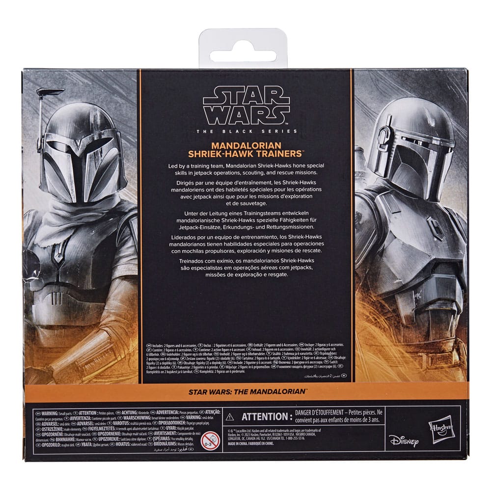 Star Wars The Black Series Mandalorian Shriek-Hawk Trainers 2-Pack 6" Action Figures