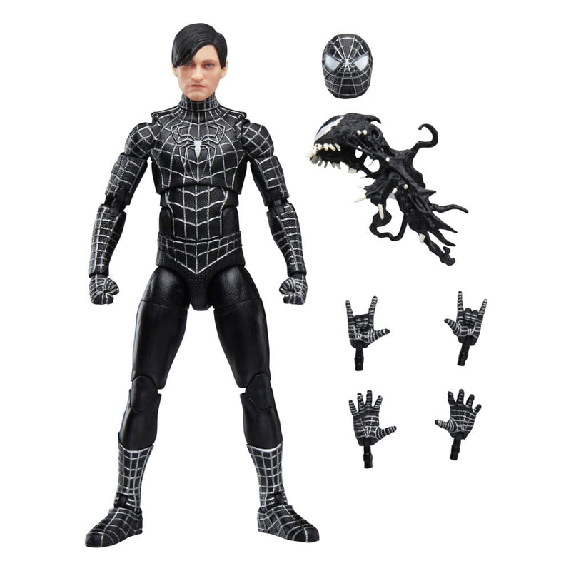 Hasbro Spider-Man 3 Tobey Maguire Marvel Legends Series 6-Inch Action Figure, side angle