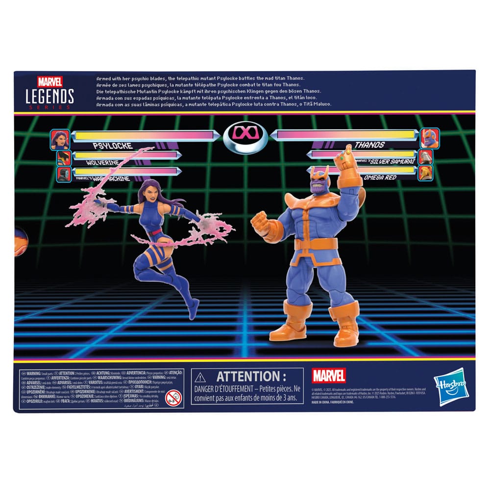 Marvel Legends Series Gamerverse Psylocke vs. Thanos 2-Pack Action Figures