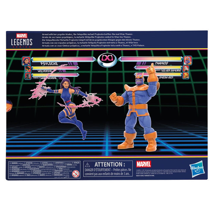 Marvel Legends Series Gamerverse Psylocke vs. Thanos 2-Pack Action Figures