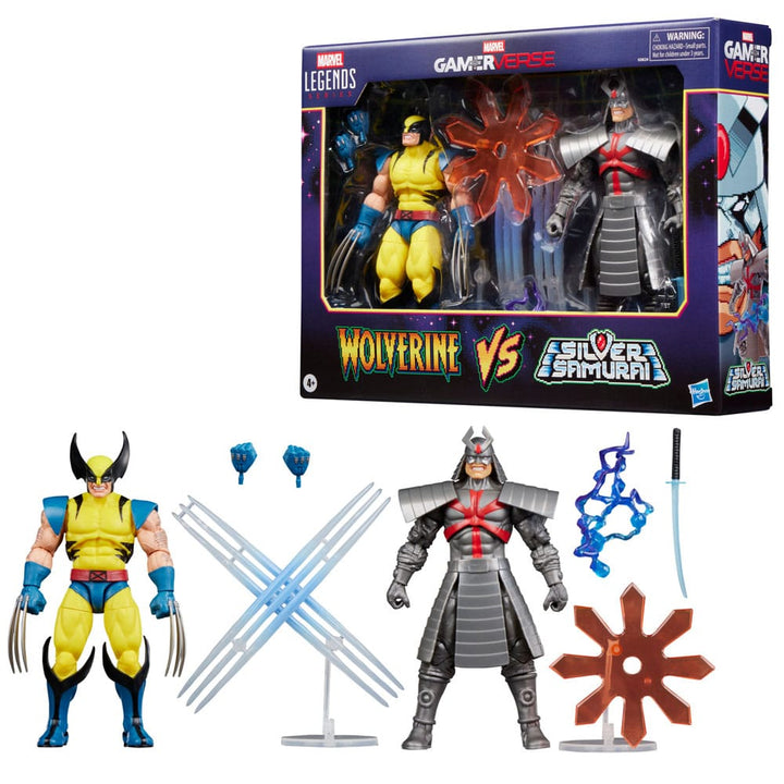 Marvel Legends Series Gamerverse Wolverine vs Marvel's Silver Samurai 6" Action Figures